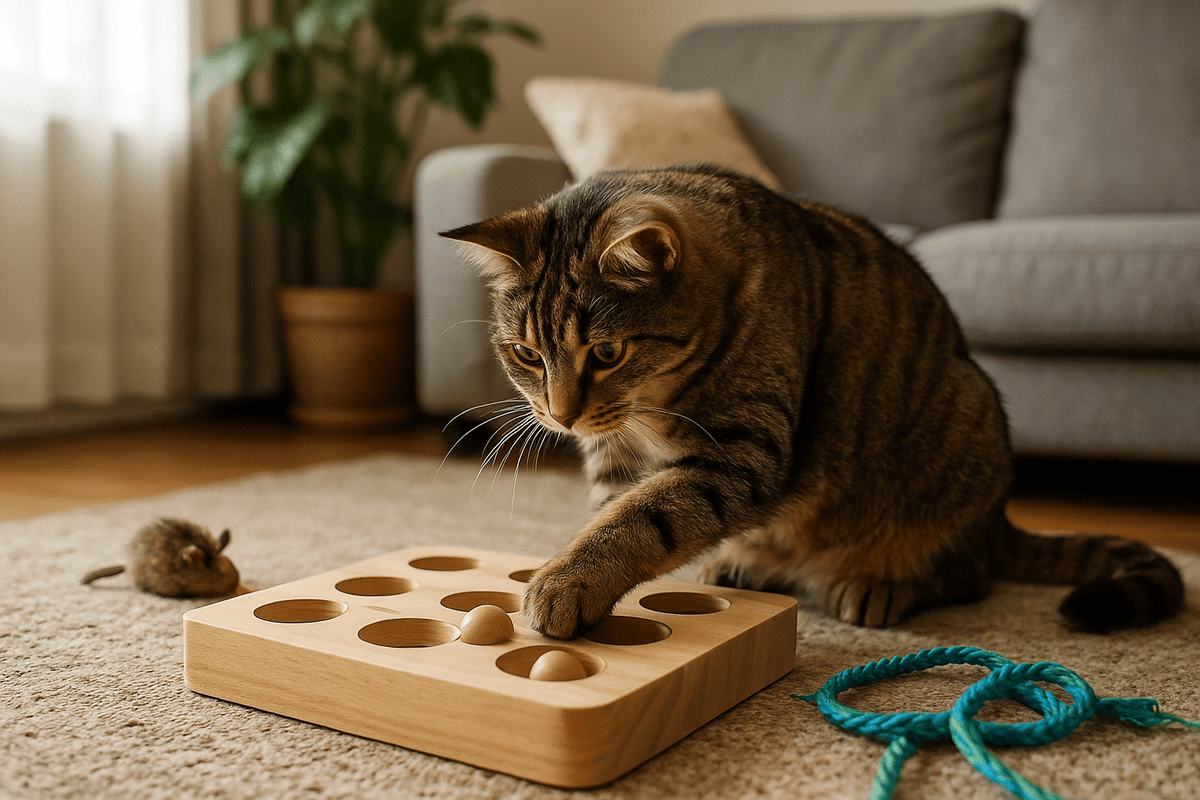 Mental Stimulation for Cats: Keep Indoor Kitties Happy - Cookies Wagging Friends Boutique