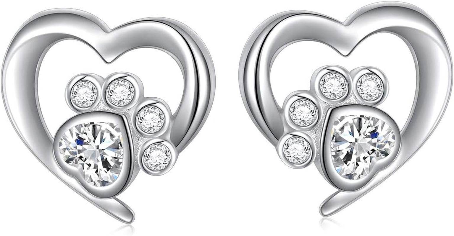 Always in My Heart Paw Print Necklace – Pet Memorial Gift