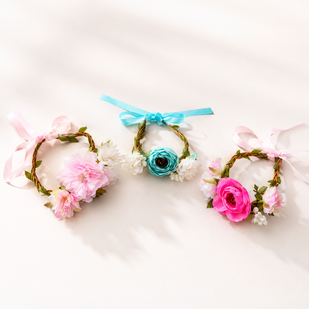 Pet Floral Crown Headpiece Bride Wedding