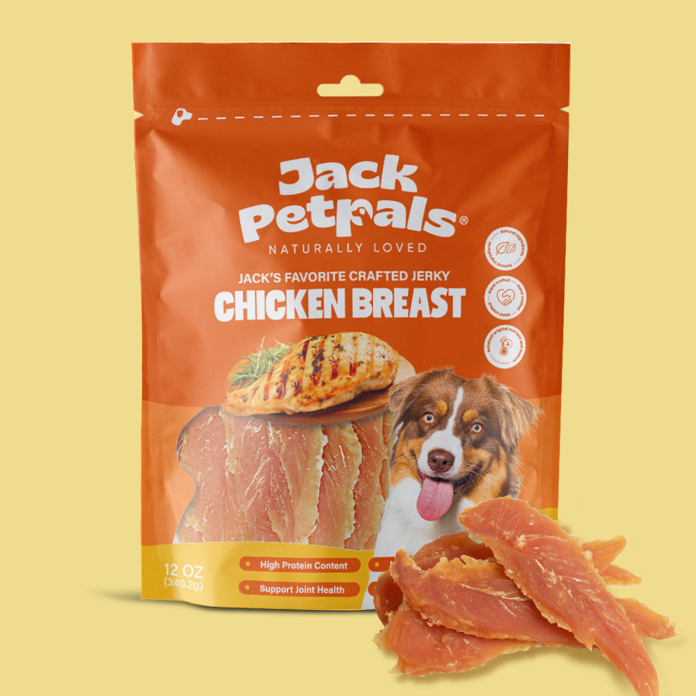 Jack PetPals Handcrafted Jerky Chicken Breast Dog Treats (12oz)