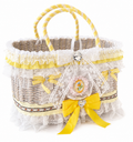 Luxury Dog Carrier Basket – French Style Lace Pet Bag with Pearl & Bow