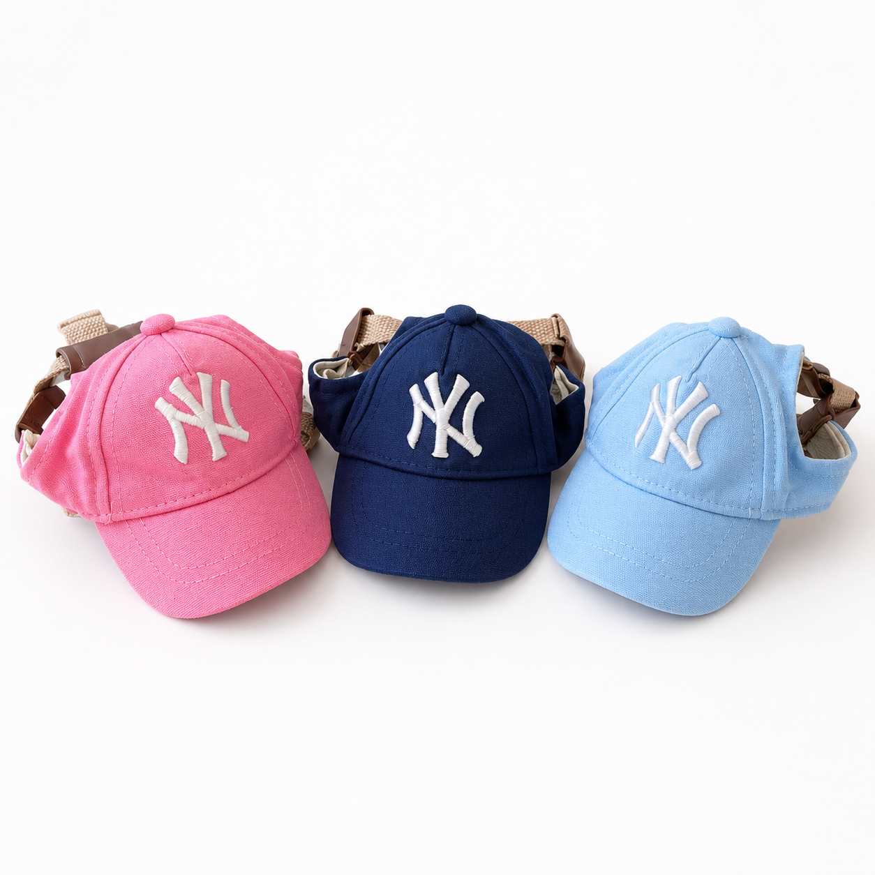 Vintage Sport Pet Baseball Cap with Ear Holes – Adjustable Dog Hat for Small Dogs & Cats