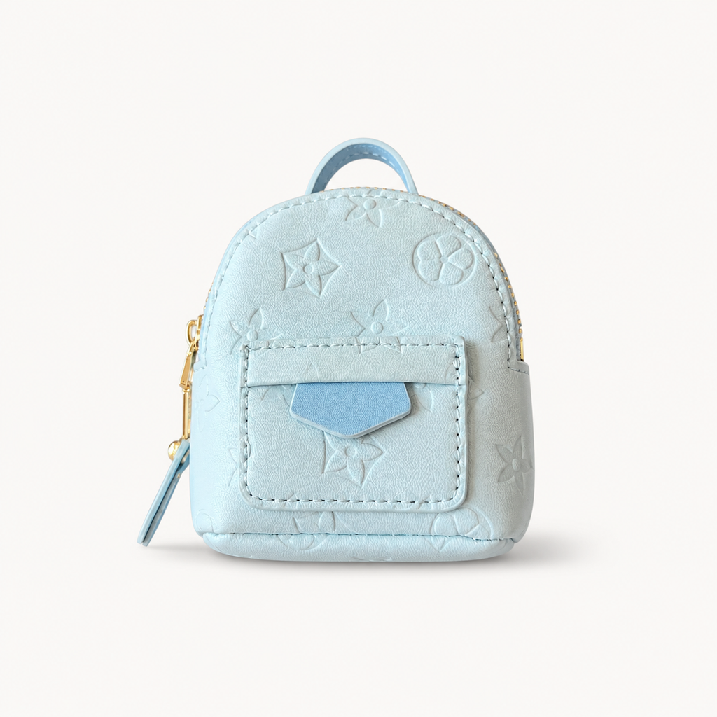 Boutique Mini Backpack Dog Waste Bag Holder – Boutique Pet Poop Bag Dispenser Purse with Front Pocket Design