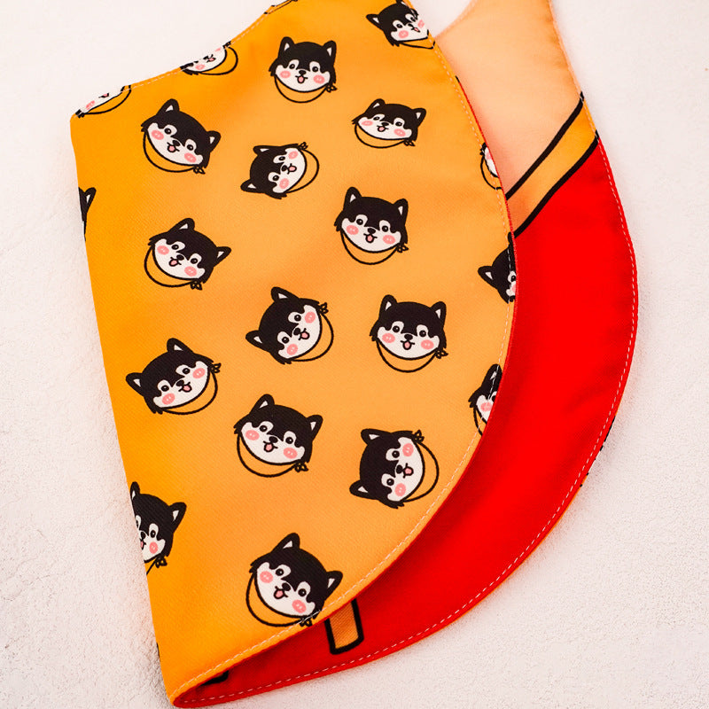 Funny Cartoon Dog Bandana Bibs (4 Designs)