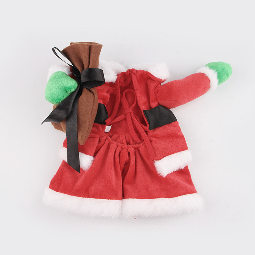 Dog & Cat Santa Costume with Hat, Belt & Gift Sack