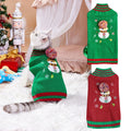 Christmas Pet Sweater • Knit Snowman & Pom-Pom Hat