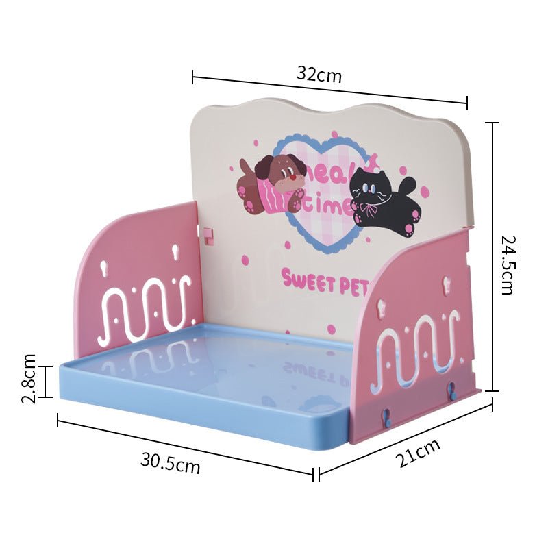 Anti-Spill Pet Feeding Tray with Splash Guard Fursace Luxury Dog Plush Toy - Pink Red Squeaky | Cookies Wagging Friends Boutique Cookies Wagging Friends Boutique