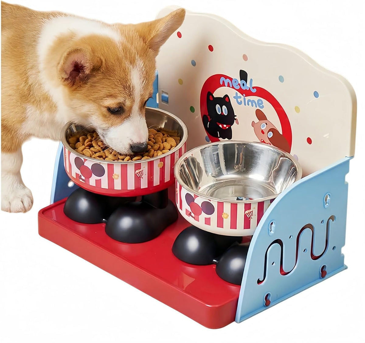 Anti-Spill Pet Feeding Tray with Splash Guard Fursace Luxury Dog Plush Toy - red Red Squeaky | Cookies Wagging Friends Boutique Cookies Wagging Friends Boutique