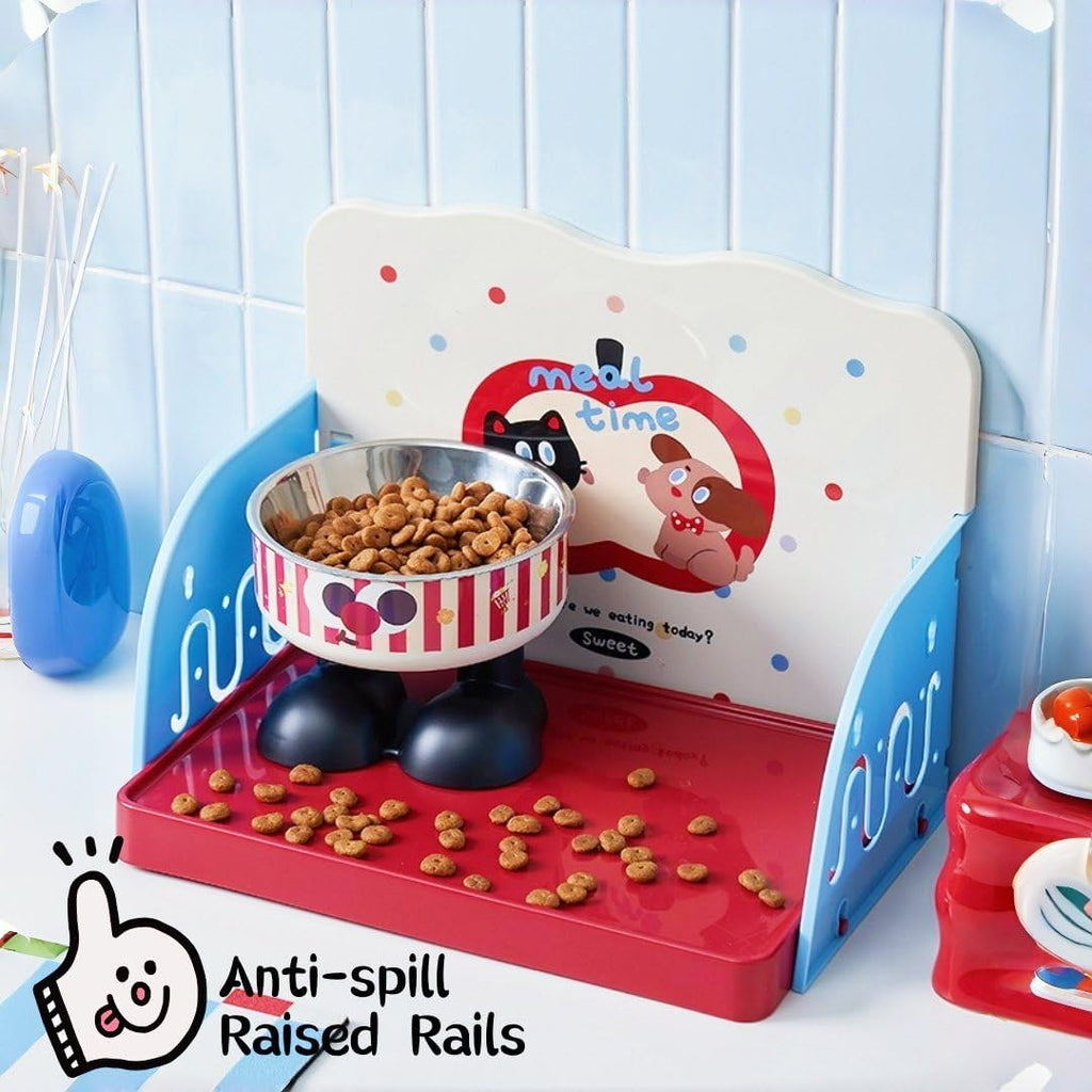 Anti-Spill Pet Feeding Tray with Splash Guard Fursace Luxury Dog Plush Toy - red Red Squeaky | Cookies Wagging Friends Boutique Cookies Wagging Friends Boutique