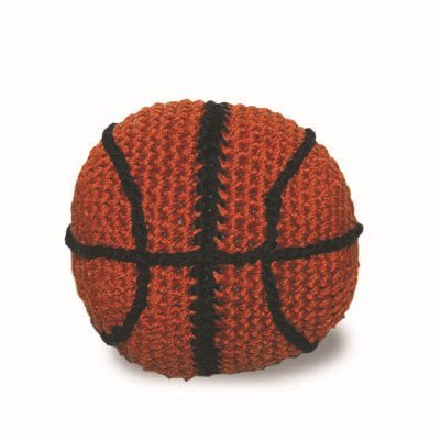 Basketball Crochet Toy Fursace Luxury Dog Plush Toy - Red Squeaky | Cookies Wagging Friends Boutique Cookies Wagging Friends Boutique