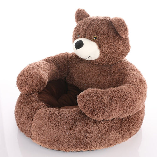 Bear Hug Pet Bed Fursace Luxury Dog Plush Toy - Red Squeaky | Cookies Wagging Friends Boutique Cookies Wagging Friends Boutique