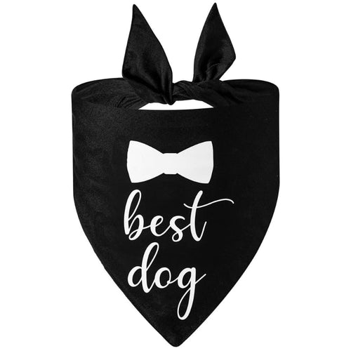 Best Dog Bowtie Print Pet Bandana - Blk Fursace Luxury Dog Plush Toy - Red Squeaky | Cookies Wagging Friends Boutique Cookies Wagging Friends Boutique