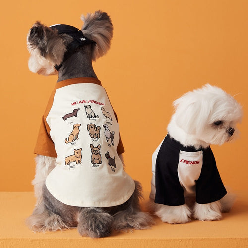 Best Friends Dog Tee For Pets Fursace Luxury Dog Plush Toy - Black Red Squeaky | Cookies Wagging Friends Boutique Cookies Wagging Friends Boutique