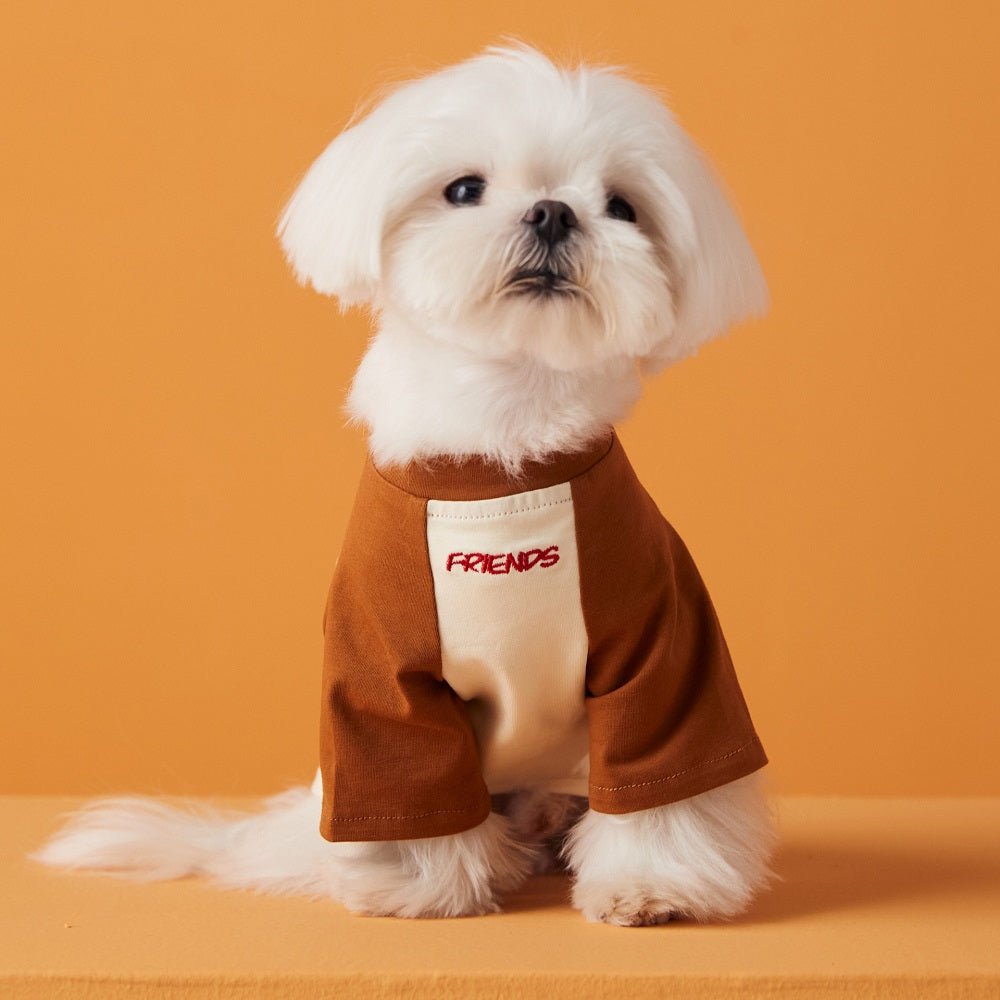 Best Friends Dog Tee For Pets Fursace Luxury Dog Plush Toy - Brown Red Squeaky | Cookies Wagging Friends Boutique Cookies Wagging Friends Boutique