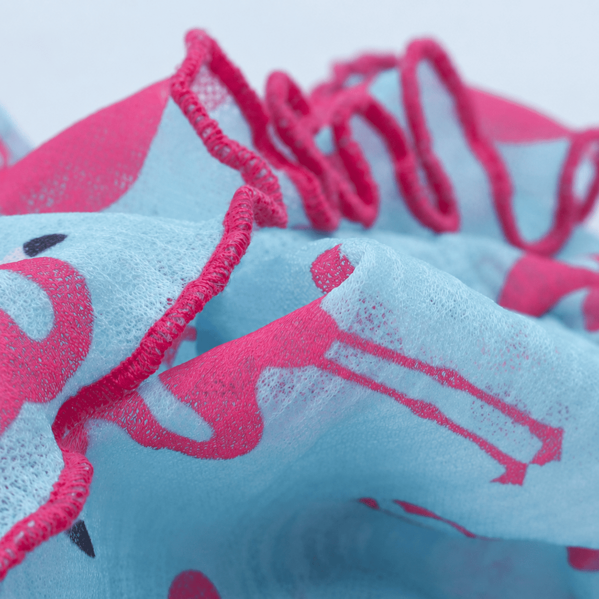 Blue Flamingo Ruffle Dog Dress Fursace Luxury Dog Plush Toy - M Red Squeaky | Cookies Wagging Friends Boutique Cookies Wagging Friends Boutique