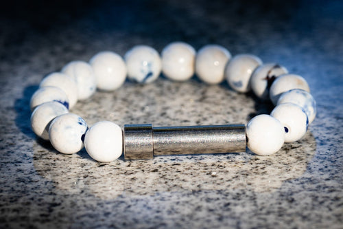Blue Spotted Agate Cremation Bracelet for Hair Fur or Ash Fursace Luxury Dog Plush Toy - Silver Red Squeaky | Cookies Wagging Friends Boutique Cookies Wagging Friends Boutique