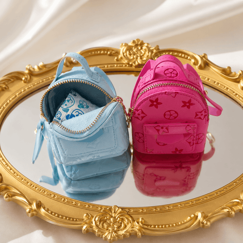 Boutique Mini Backpack Dog Waste Bag Holder – Boutique Pet Poop Bag Dispenser Purse with Front Pocket Design Fursace Luxury Dog Plush Toy - blue Red Squeaky | Cookies Wagging Friends Boutique Cookies Wagging Friends Boutique