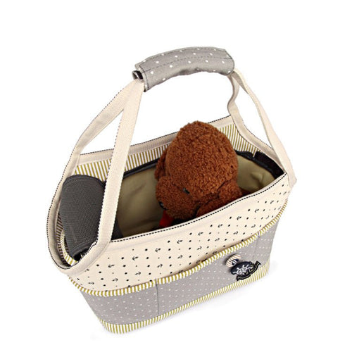 Canvas Pet Carrier Tote with Nautical Design – Breathable & Stylish Fursace Luxury Dog Plush Toy - Red Squeaky | Cookies Wagging Friends Boutique Cookies Wagging Friends Boutique