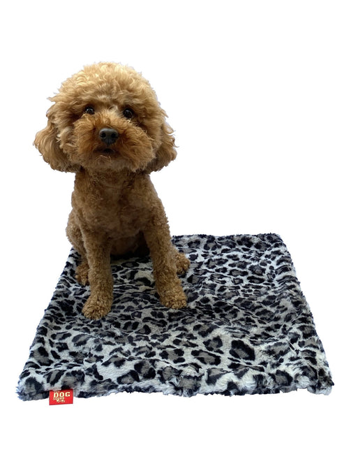 Carrier Square Blanket, Leopard Steel Fursace Luxury Dog Plush Toy - Square (16.5''x 16.5'') Red Squeaky | Cookies Wagging Friends Boutique Cookies Wagging Friends Boutique