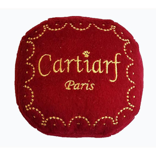Cartiarf Gift Box Plush Squeak Dog Toy Fursace Luxury Dog Plush Toy - Red Squeaky | Cookies Wagging Friends Boutique Cookies Wagging Friends Boutique