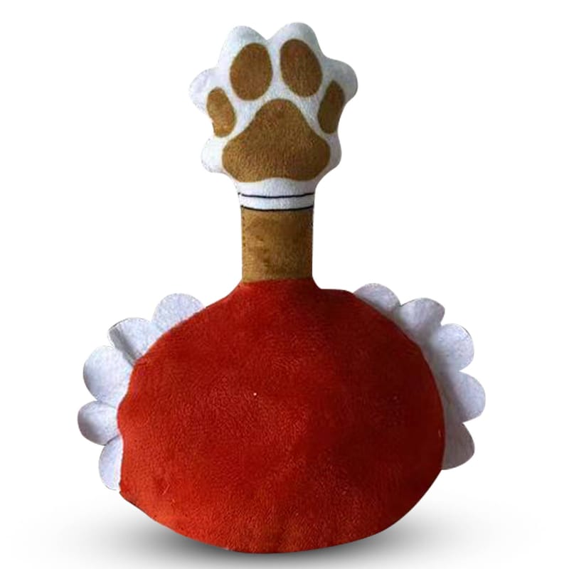 Chewy XIII Plush Bottle Squeaky Dog Toy Fursace Luxury Dog Plush Toy - Red Squeaky | Cookies Wagging Friends Boutique Cookies Wagging Friends Boutique
