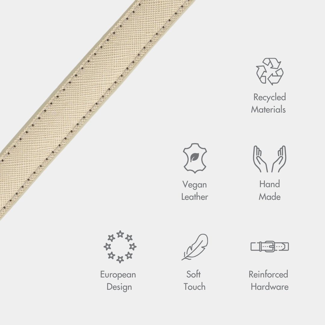 Eco-Friendly Vegan Leather Dog Collars - Stylish and Comfortable