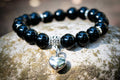 *New* Onyx Keepsake Urn Heart Bracelet