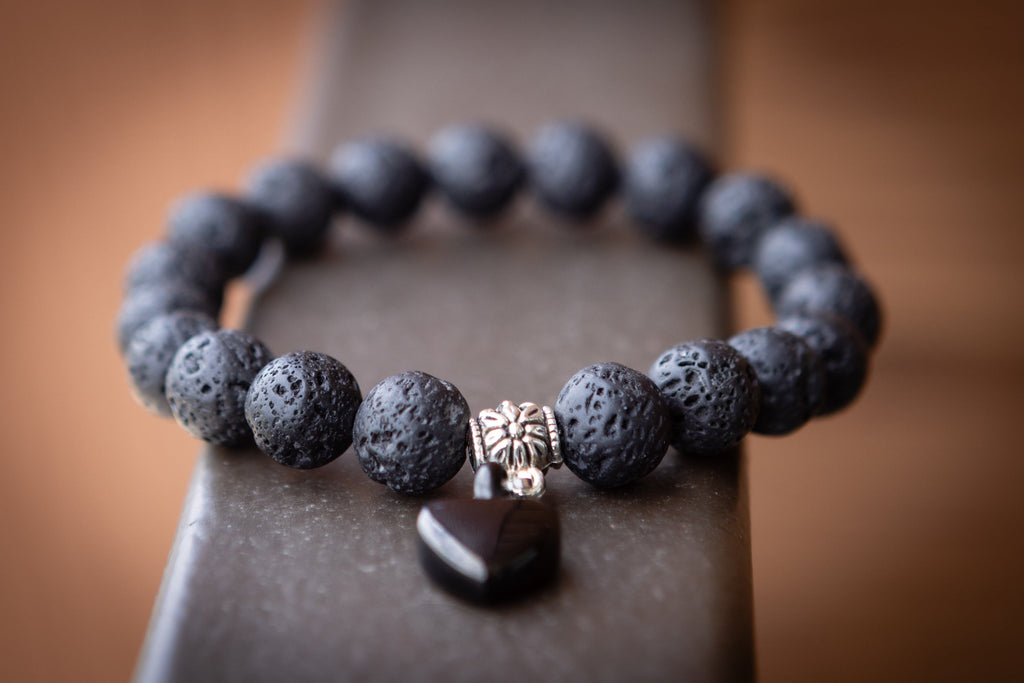 *New* Lava Stone Keepsake Urn Bracelet - Fill At Home