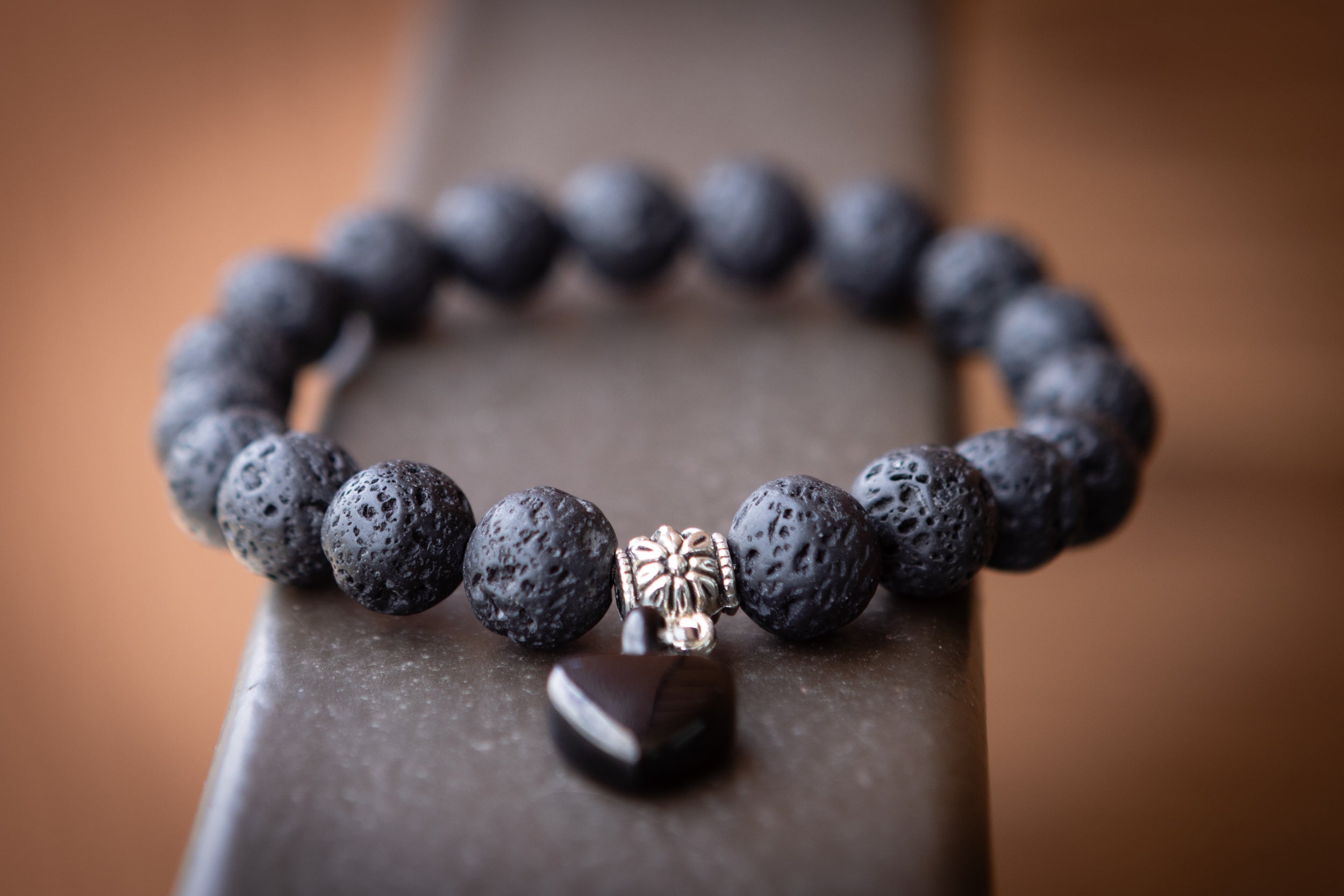 *New* Lava Stone Keepsake Urn Bracelet - Fill At Home