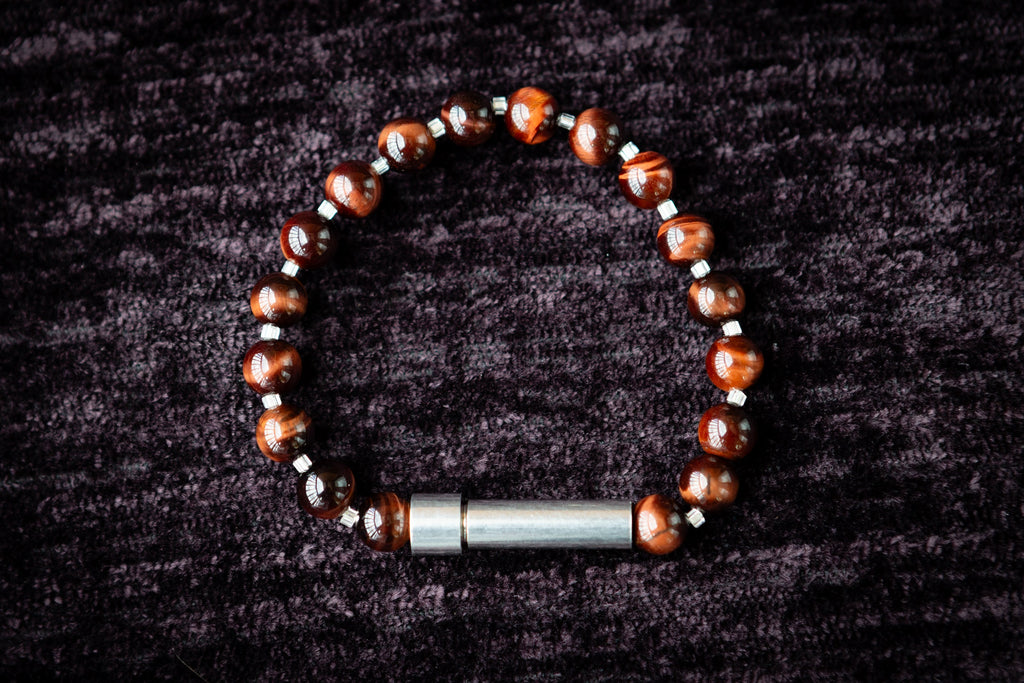 Red Tiger Eye Bracelet for Hair Fur or Ash