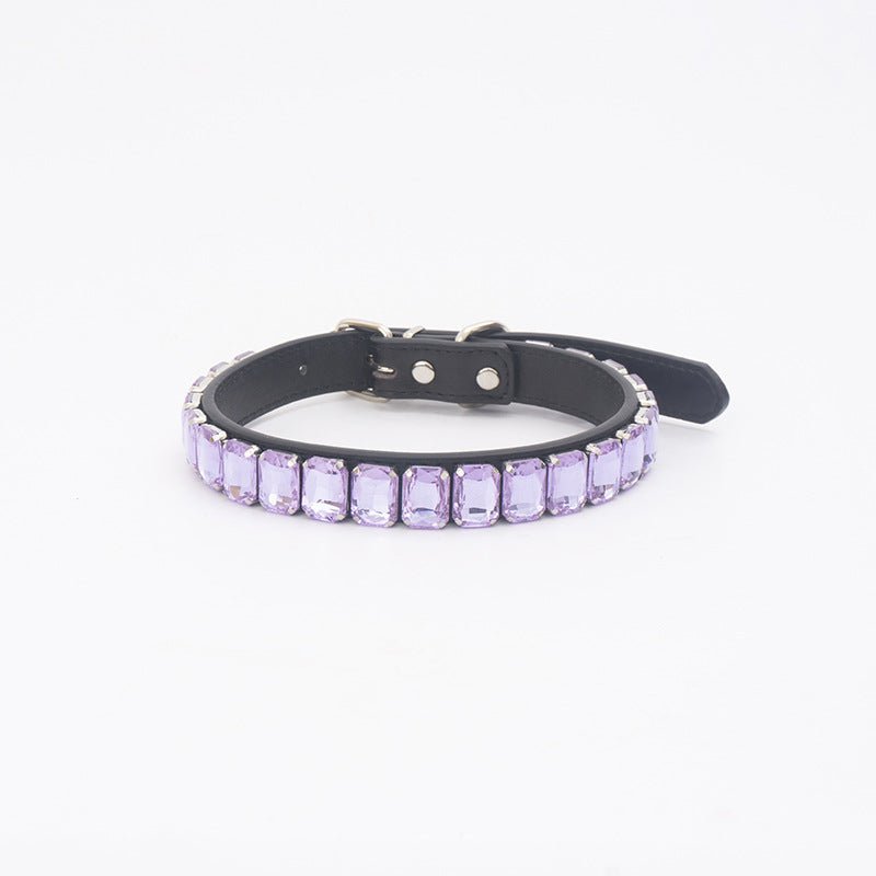 Dog Collars Luxury Rhinestone Fursace Luxury Dog Plush Toy - Purple Red Squeaky | Cookies Wagging Friends Boutique Cookies Wagging Friends Boutique
