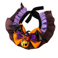 Halloween Pet Ruffle Collar with Bat Wings & Bell Fursace Luxury Dog Plush Toy - XS Red Squeaky | Cookies Wagging Friends Boutique Cookies Wagging Friends Boutique