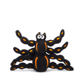 Halloween Spooky Spider Floppy Plush Squeaky Dog Toy - 2 Sizes Fursace Luxury Dog Plush Toy - SM Red Squeaky | Cookies Wagging Friends Boutique Cookies Wagging Friends Boutique