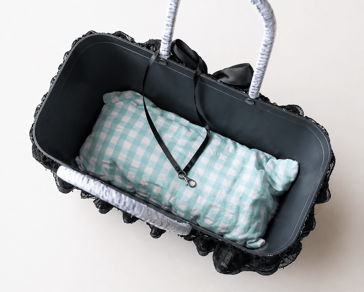 Luxury Black Lace Dog Carrier Bag with Pearl Charm – Elegant Small Dog Tote Bag with Safety Leash Fursace Luxury Dog Plush Toy - Red Squeaky | Cookies Wagging Friends Boutique Cookies Wagging Friends Boutique