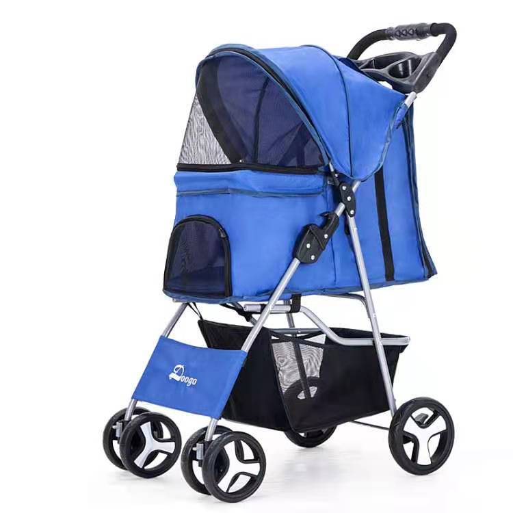 Luxury Foldable Pet Stroller – Breathable & Travel-Friendly Fursace Luxury Dog Plush Toy - Blue Red Squeaky | Cookies Wagging Friends Boutique Cookies Wagging Friends Boutique