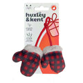 Mittens for Kittens! Christmas Holiday Winter Red Checkered Plush Cat Toy Fursace Luxury Dog Plush Toy - Red Squeaky | Cookies Wagging Friends Boutique Cookies Wagging Friends Boutique