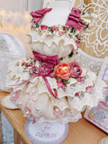 High quality Rosé Blossom Couture Dog Dress & Hat Set