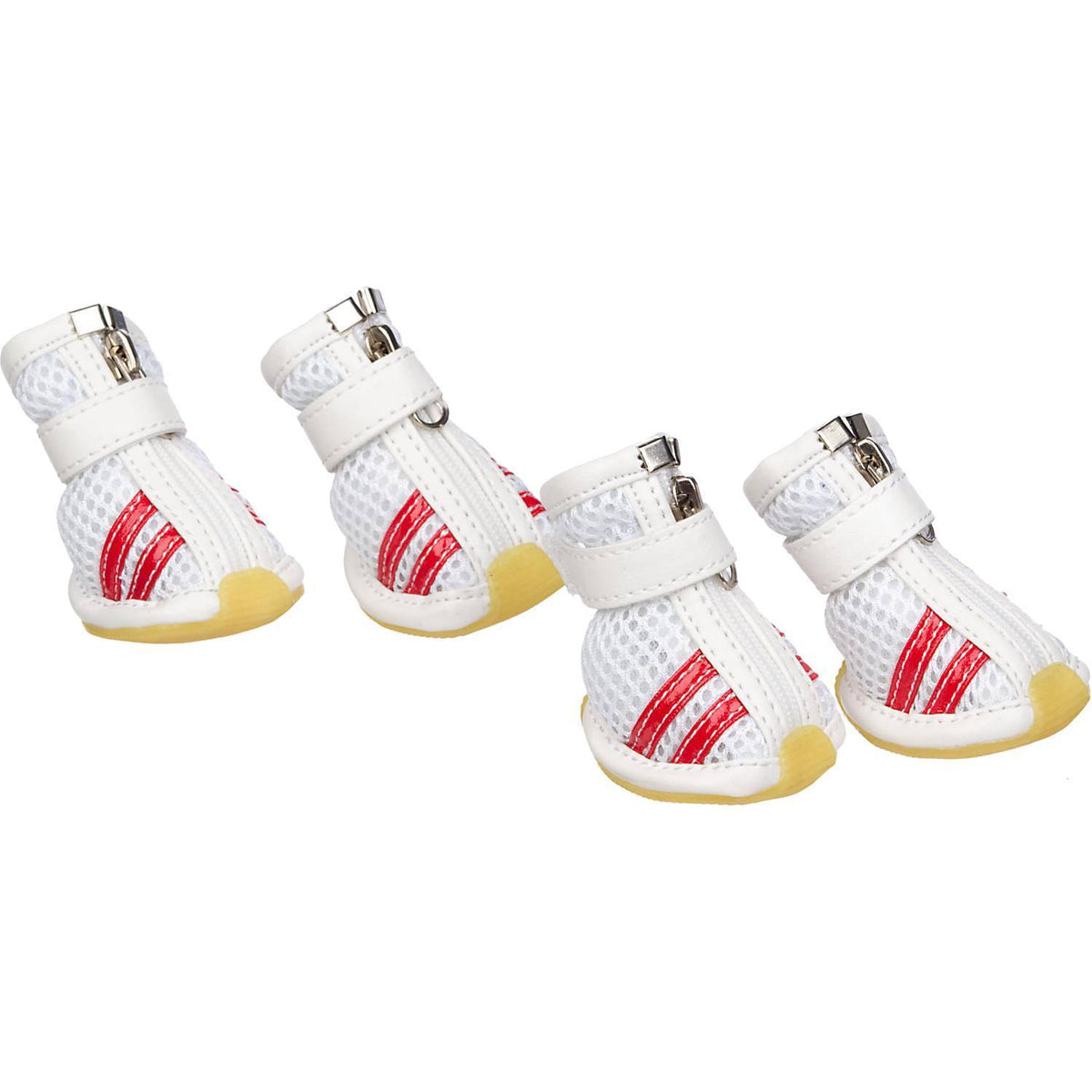 Pet Life ® Air-Mesh Breathable and Lightweight Running Dog Shoes Sneakers - Set of 4 Fursace Luxury Dog Plush Toy - X-Small Red Squeaky | Cookies Wagging Friends Boutique Cookies Wagging Friends Boutique