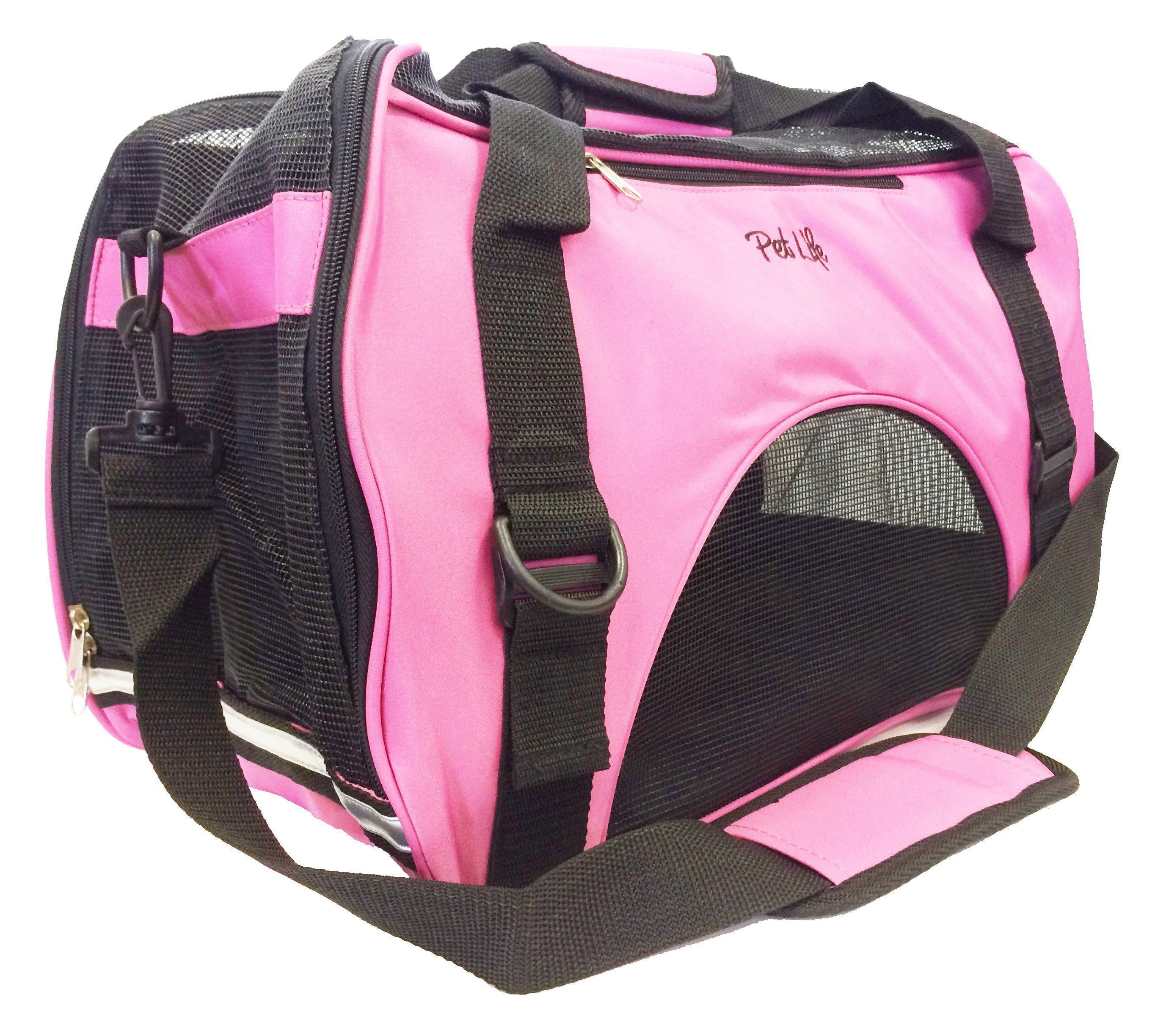 Pet Life ® 'Altitude Force' Airline Approved Sporty Zippered Folding Fashion Pet Dog Carrier