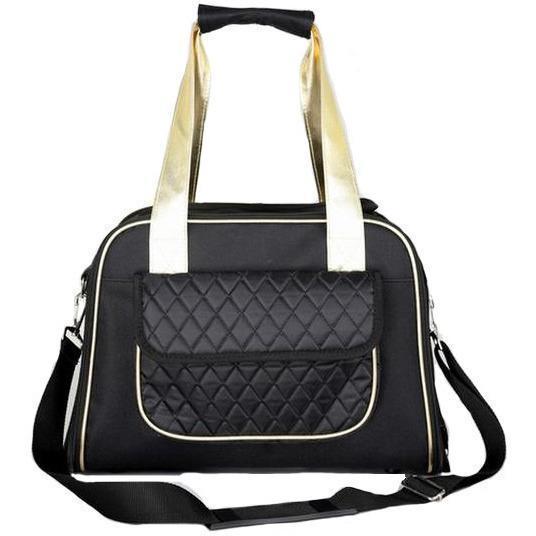 Pet Life ® Mystique Airline Approved Fashion Designer Travel Pet Dog Carrier w/ Pouch