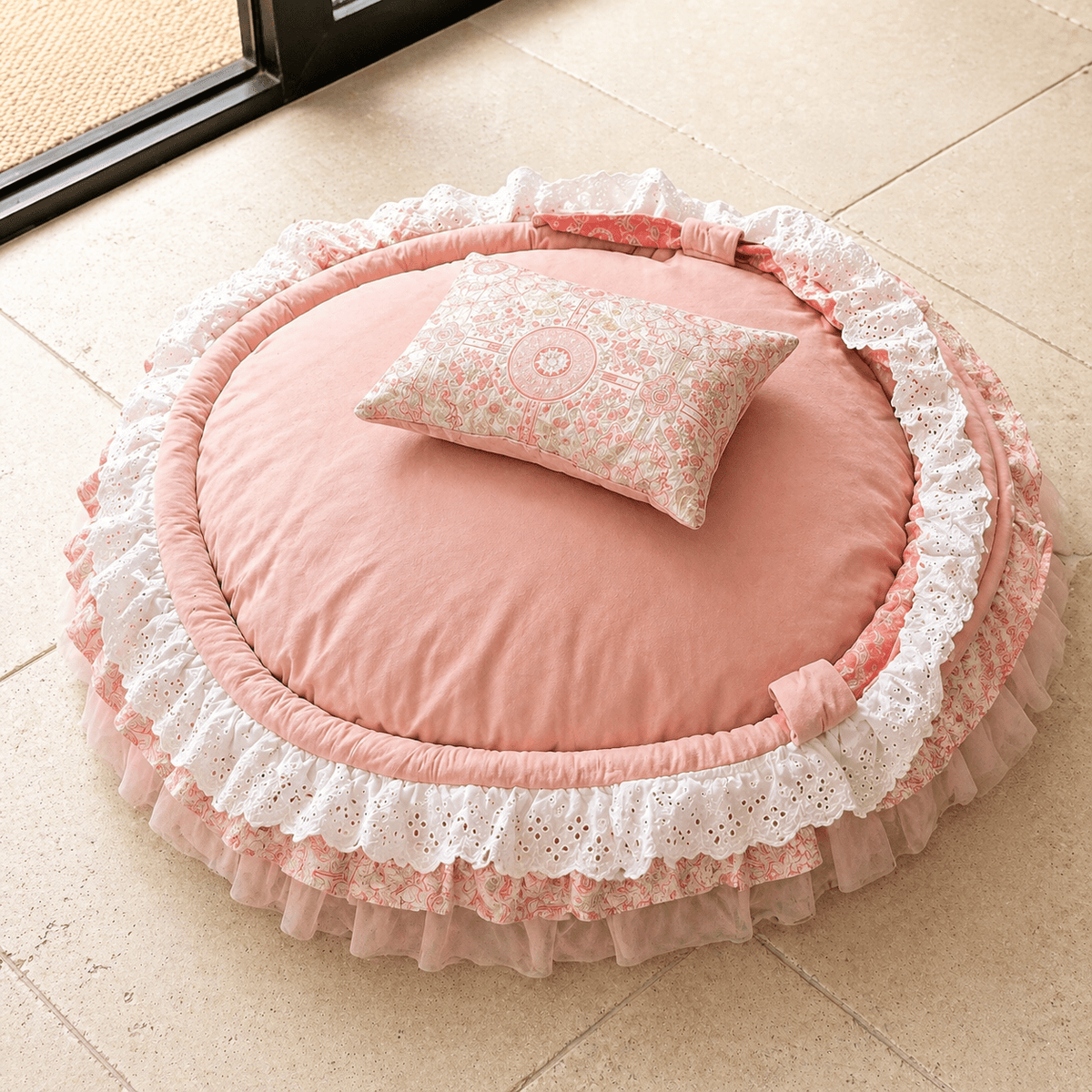 Pink Princess Canopy Dog Bed with Cushion Fursace Luxury Dog Plush Toy - Red Squeaky | Cookies Wagging Friends Boutique Cookies Wagging Friends Boutique