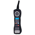 Black plush retro brick phone dog toy with squeaker, keypad and call button graphic
