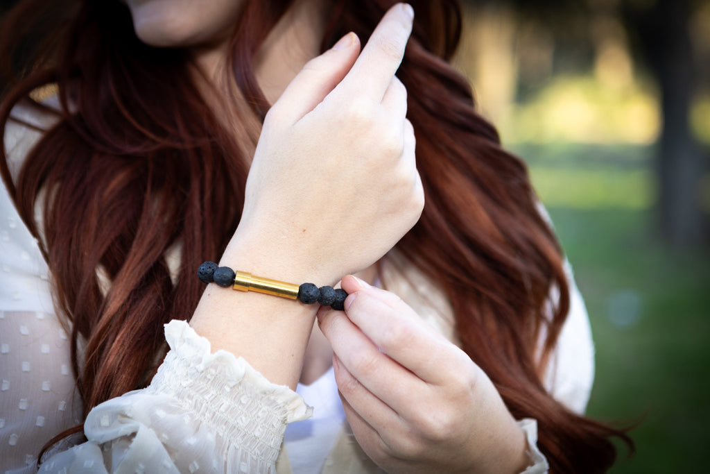 Lava Stone Healing Bracelet for Fur or Ash