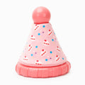 Yappy Birthday Pink Party Hat TPR Rubber Dog Toy Fursace Luxury Dog Plush Toy - Red Squeaky | Cookies Wagging Friends Boutique Cookies Wagging Friends Boutique