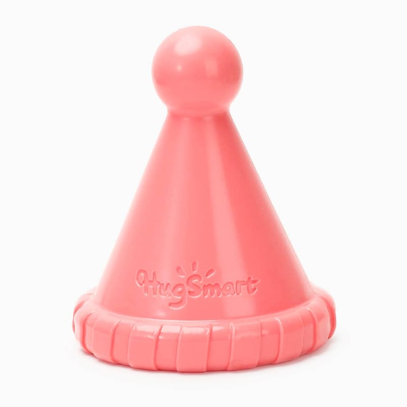 Yappy Birthday Pink Party Hat TPR Rubber Dog Toy Fursace Luxury Dog Plush Toy - Red Squeaky | Cookies Wagging Friends Boutique Cookies Wagging Friends Boutique